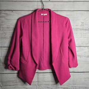 Maurices Hot Pink Open Front Blazer